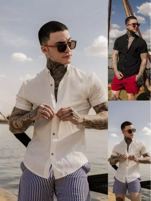 Camisa Masculina Gola Padre