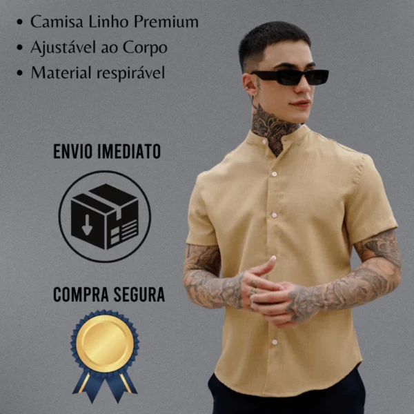 Camisa Masculina Gola Padre - Image 8